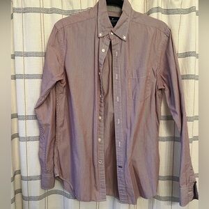 American Eagle Outfitters Men's Lavender Button-Down Shirt